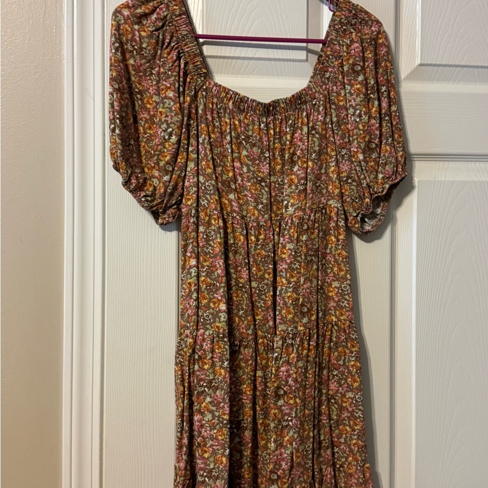 Wild Fable Autumn Tones Floral Dress